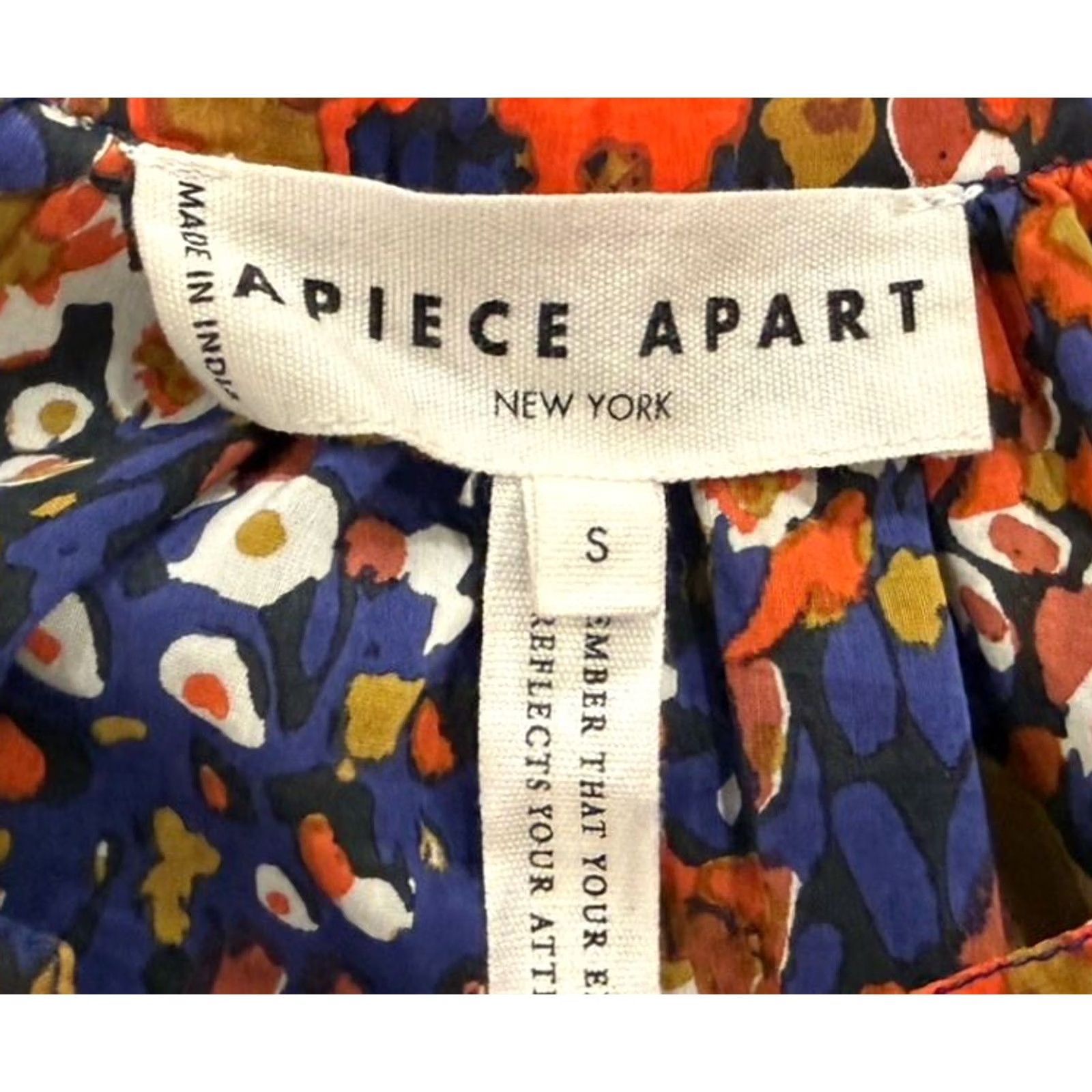 Apiece Apart Apiece Apart Floral Shirt Blouse Women’s Cotton Silk Sz Small Multicolor Size S / US 4 / IT 40 - 4 Thumbnail