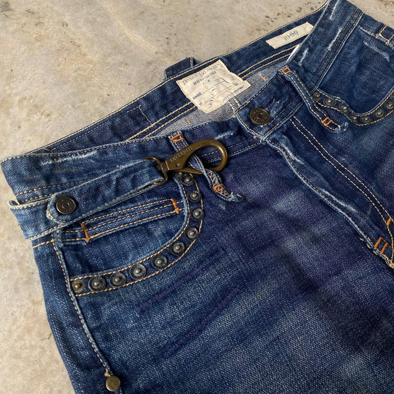 Jimmy Taverniti Archival Y2K Jimmy Taverniti So Jeans Studded Denim Size US 31 - 6 Thumbnail