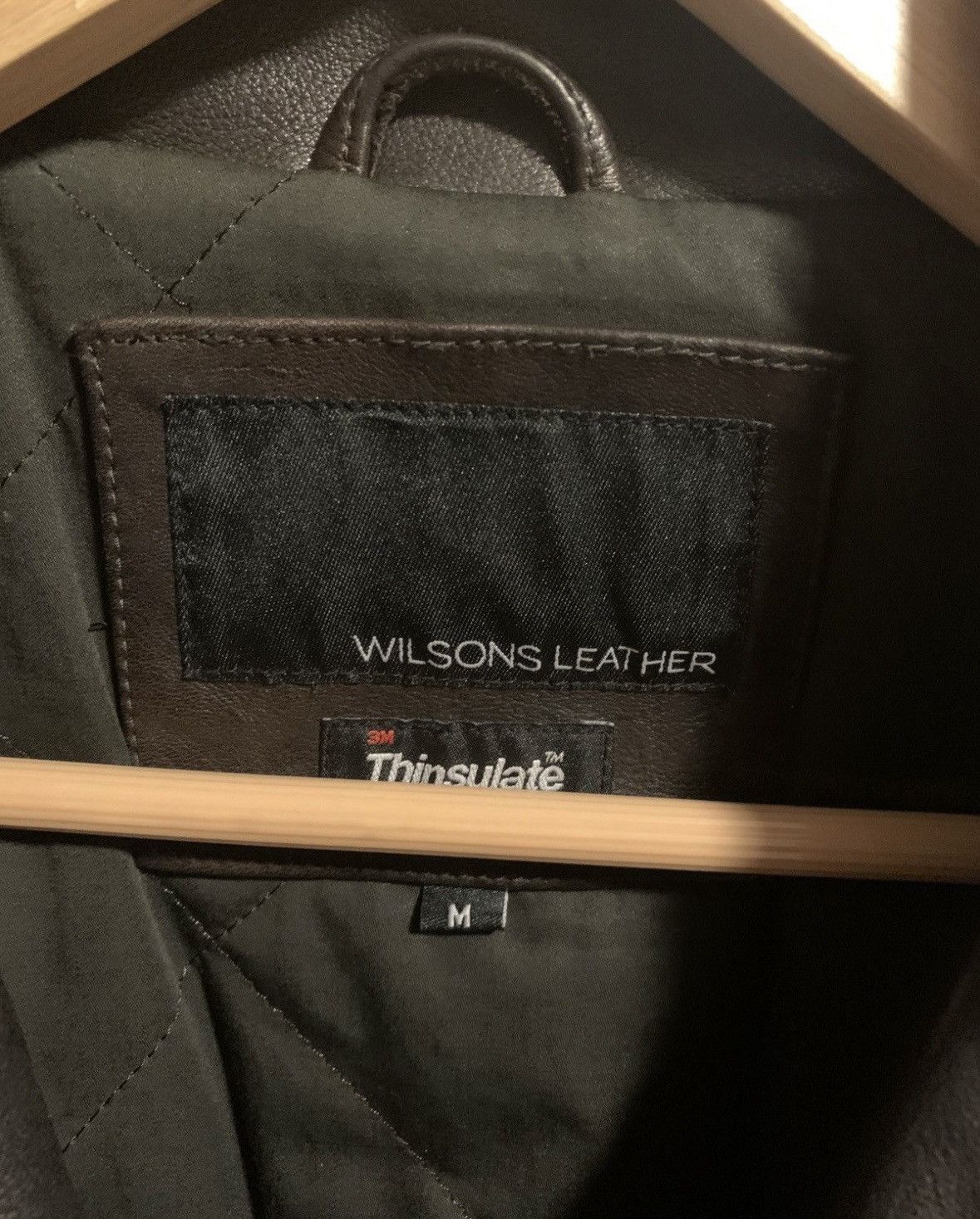 Wilsons Leather Men’s Vintage Bomber Leather Jacket - Wilson Leather Size US M / EU 48-50 / 2 - 5 Thumbnail
