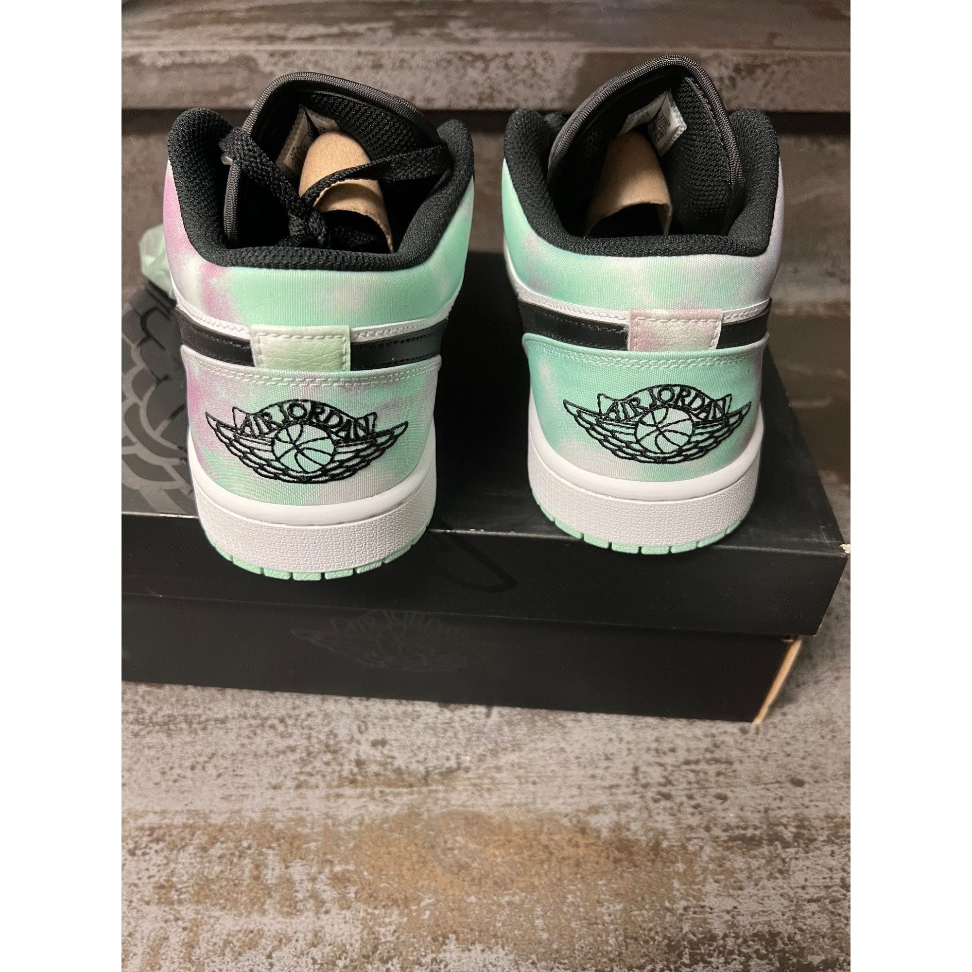 Nike Jordan 1 Low Tie- Dye Pastel Green Size 10.5- DM1199-100 Size US 10.5 / EU 43-44 - 9 Thumbnail