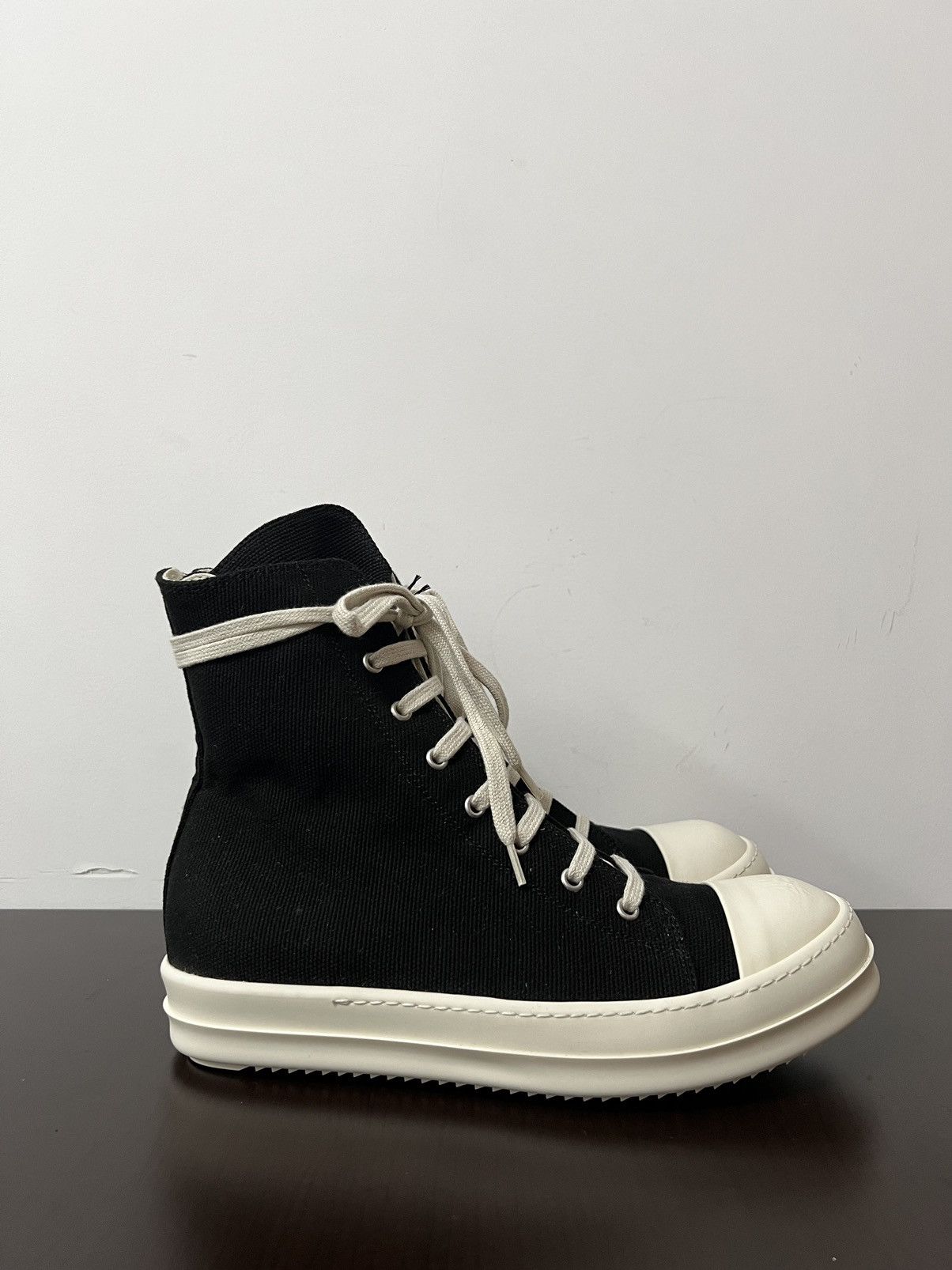 Rick Owens Drkshdw Rick owens drkshdw ramones high top sneaks sz 41.5 Size US 8.5 / EU 41-42 - 5 Thumbnail