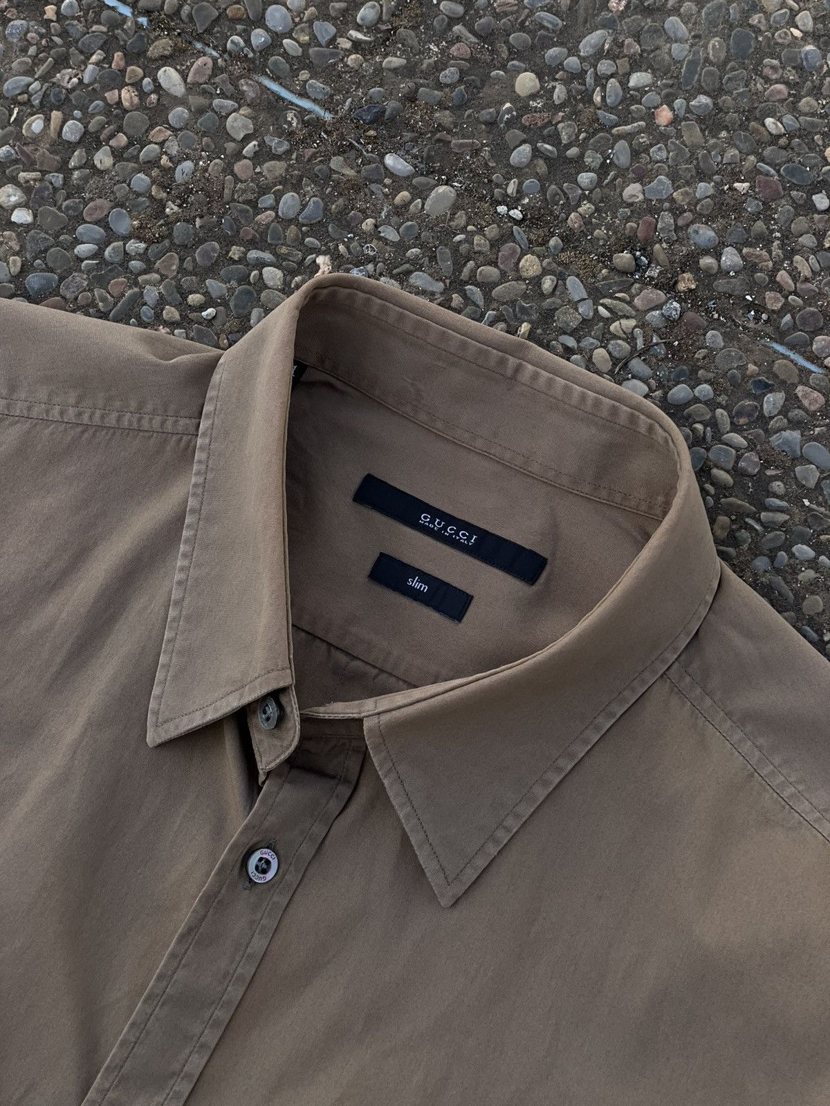 Gucci Vintage Gucci Tom Ford Era Button Ups Shirt Size US M / EU 48-50 / 2 - 2 Thumbnail