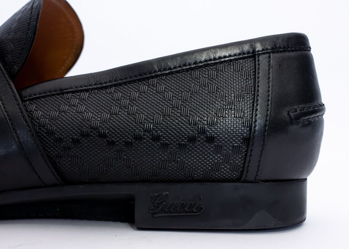 Gucci GUCCI Diamante Calfskin Mens Driver Loafers Size: US 8 Size US 9 / EU 42 - 8 Thumbnail