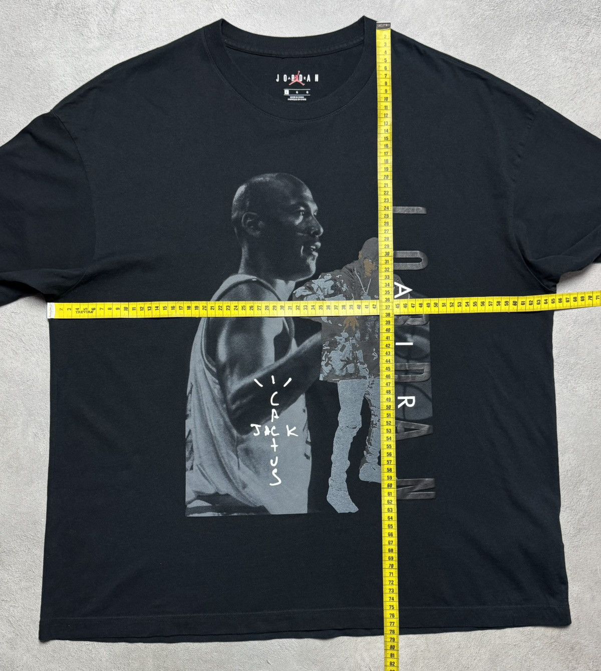 Jordan Brand Air Jordan Cactus Jack by Travis Scott T-Shirt Big Logo Size US L / EU 52-54 / 3 - 15 Thumbnail