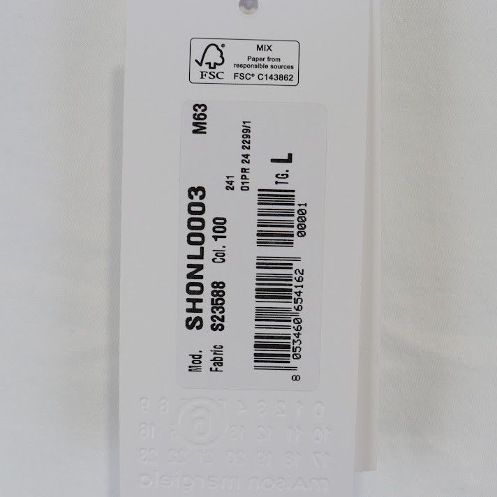 Maison Margiela o1rshd1 Zip-Print Sleeveless Top in White Size US L / EU 52-54 / 3 - 11 Thumbnail