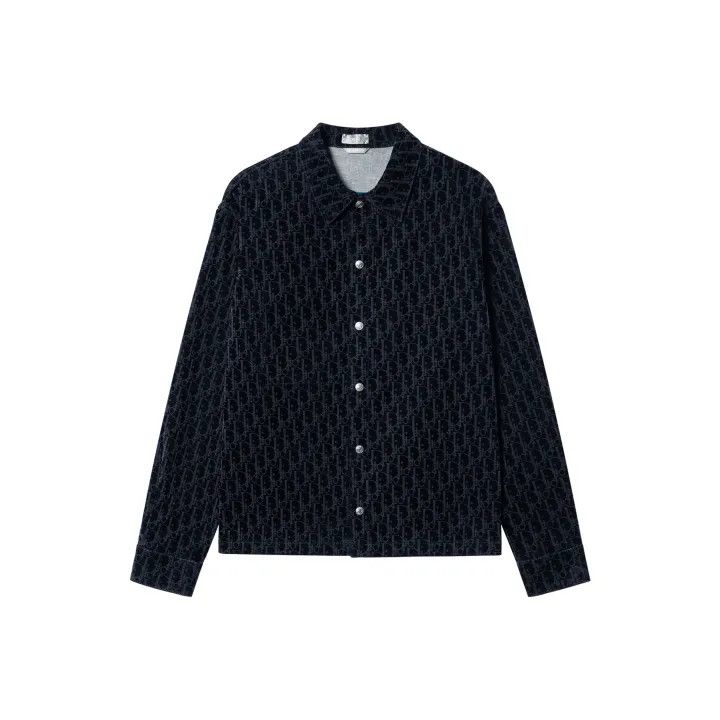 Dior Dior FW22 Logo Print Long Sleeve Shirt 0079 Size US M / EU 48-50 / 2 - 1 Thumbnail