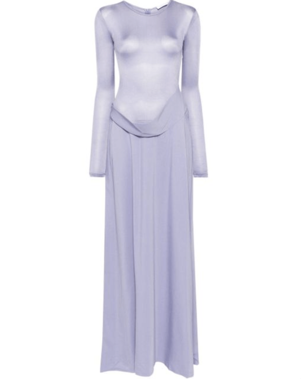 Christopher Esber Ribbed Long Sleeve Cowl Hip Dress Size M / US 6-8 / IT 42-44 - 3 Thumbnail