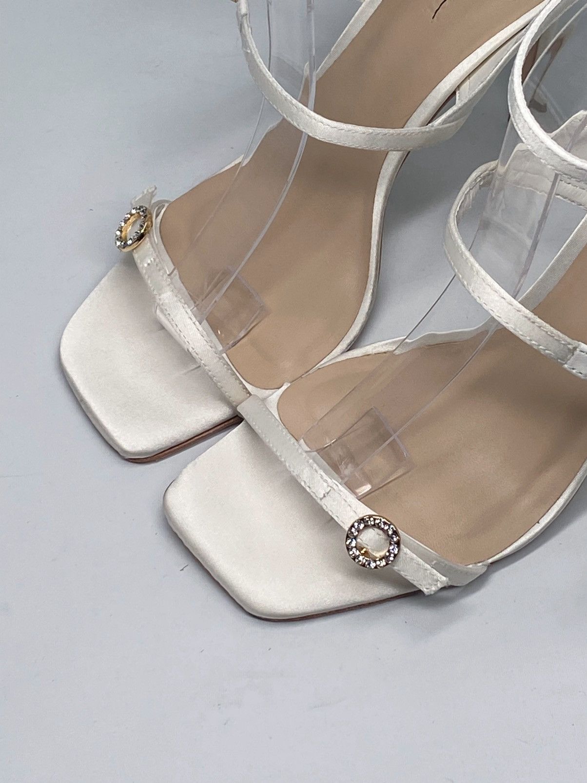 Cinq a Sept Cinq à Sept Celeste 100MM Satin High-Heel Sandals size 38 Size US 8 / IT 38 - 8 Thumbnail
