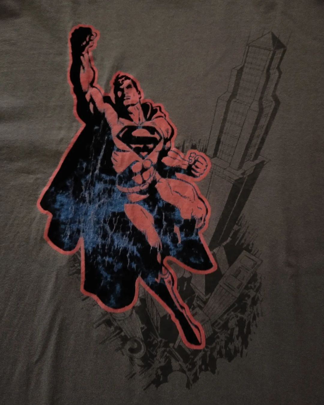 DC Comics × Marvel Comics × Vintage Vintage (c)2003 Superman Big Print Art Super Hero Tees Size US XL / EU 56 / 4 - 2 Thumbnail