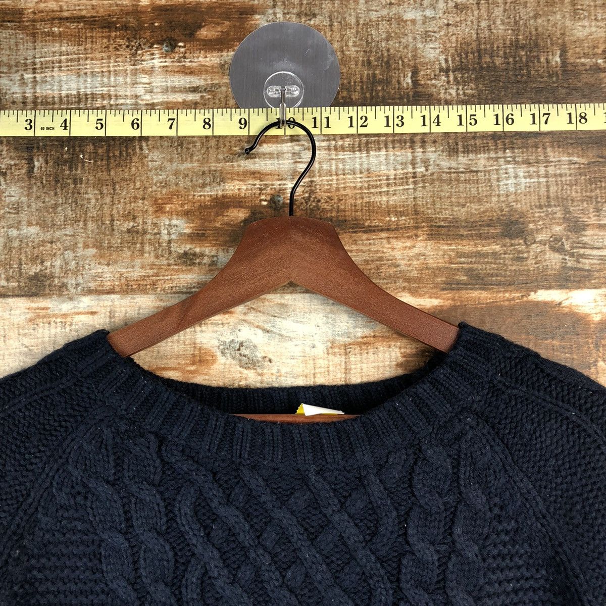 Aran Isles Knitwear DL Studio Clip Dark Blue cable Knitwear #C607 Size M / US 6-8 / IT 42-44 - 4 Thumbnail