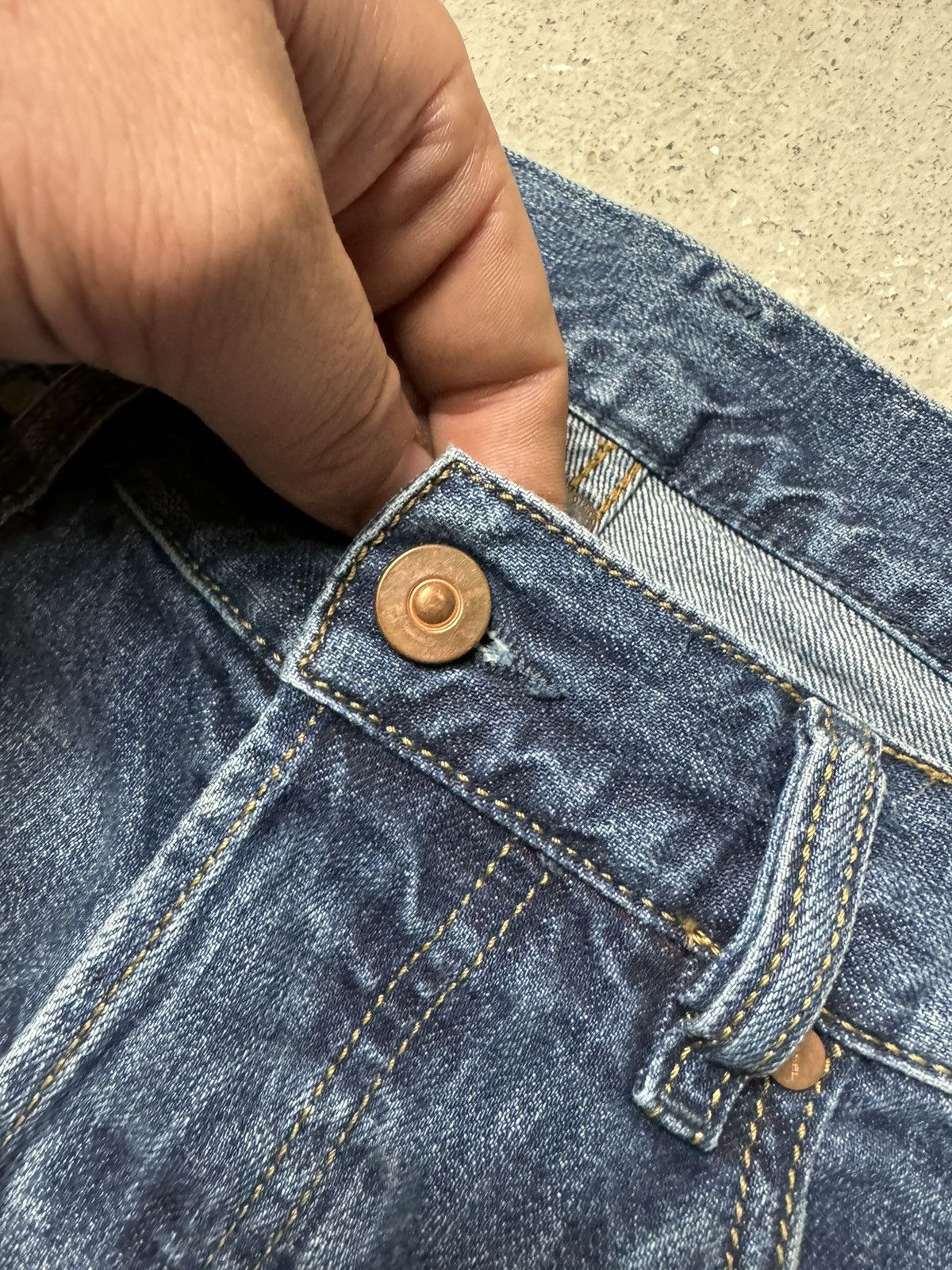 Diesel × Vintage Vintage Y2K Diesel Embroidered Logo Pocket Denim Jeans Pants Size US 32 / EU 48 - 7 Thumbnail