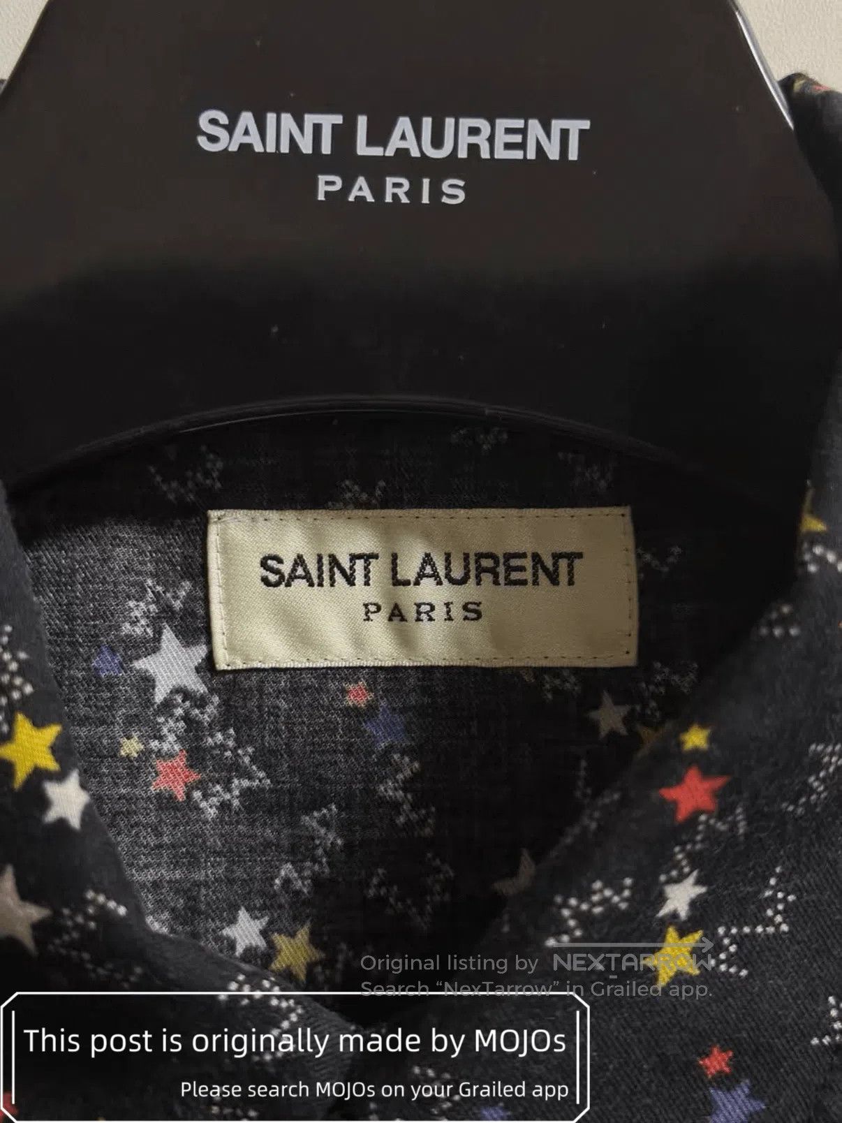 Saint Laurent Paris Sz XL Saint Laurent Paris Colorful Stars Shirt mojos5824. Size US XL / EU 56 / 4 - 6 Thumbnail