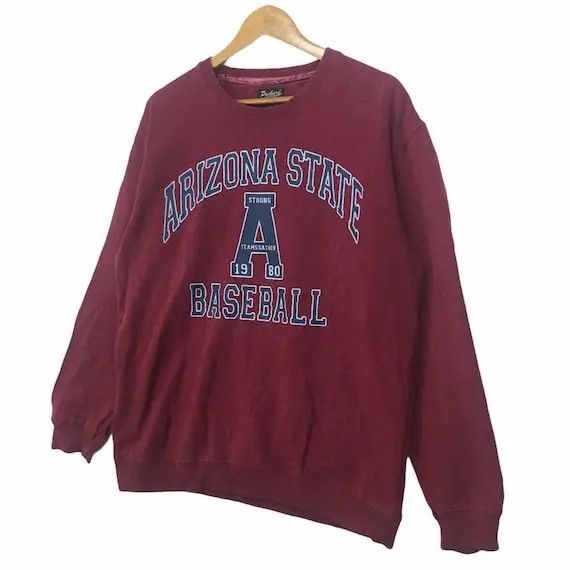 MLB × Vintage Vtg PANHARD Arizona State Baseball Sweatshirt Spell Out Size US XL / EU 56 / 4 - 4 Thumbnail