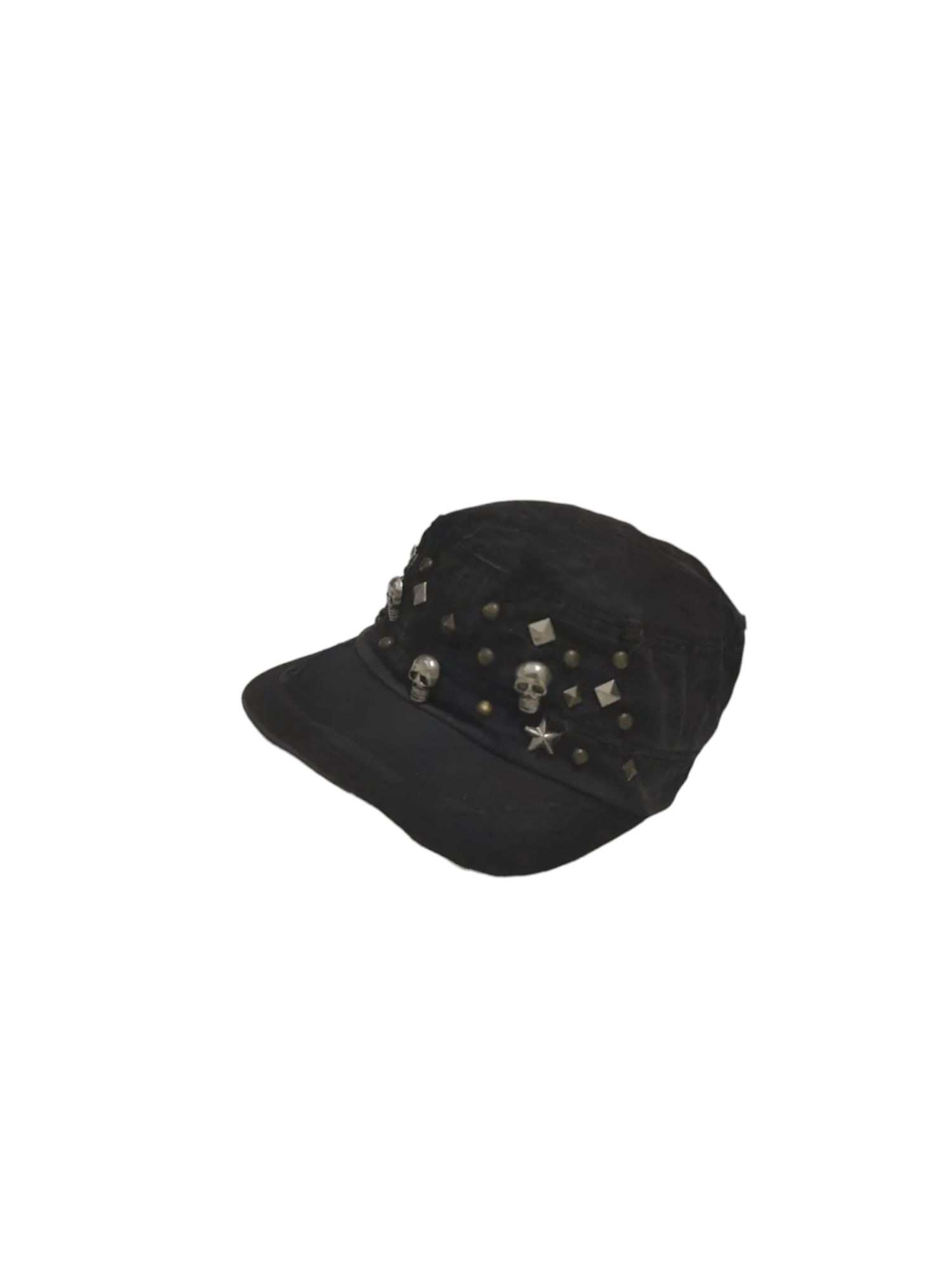 Japanese Brand PUNK SKULL RIVET ARMY CAP STYLE Size ONE SIZE - 1 Thumbnail