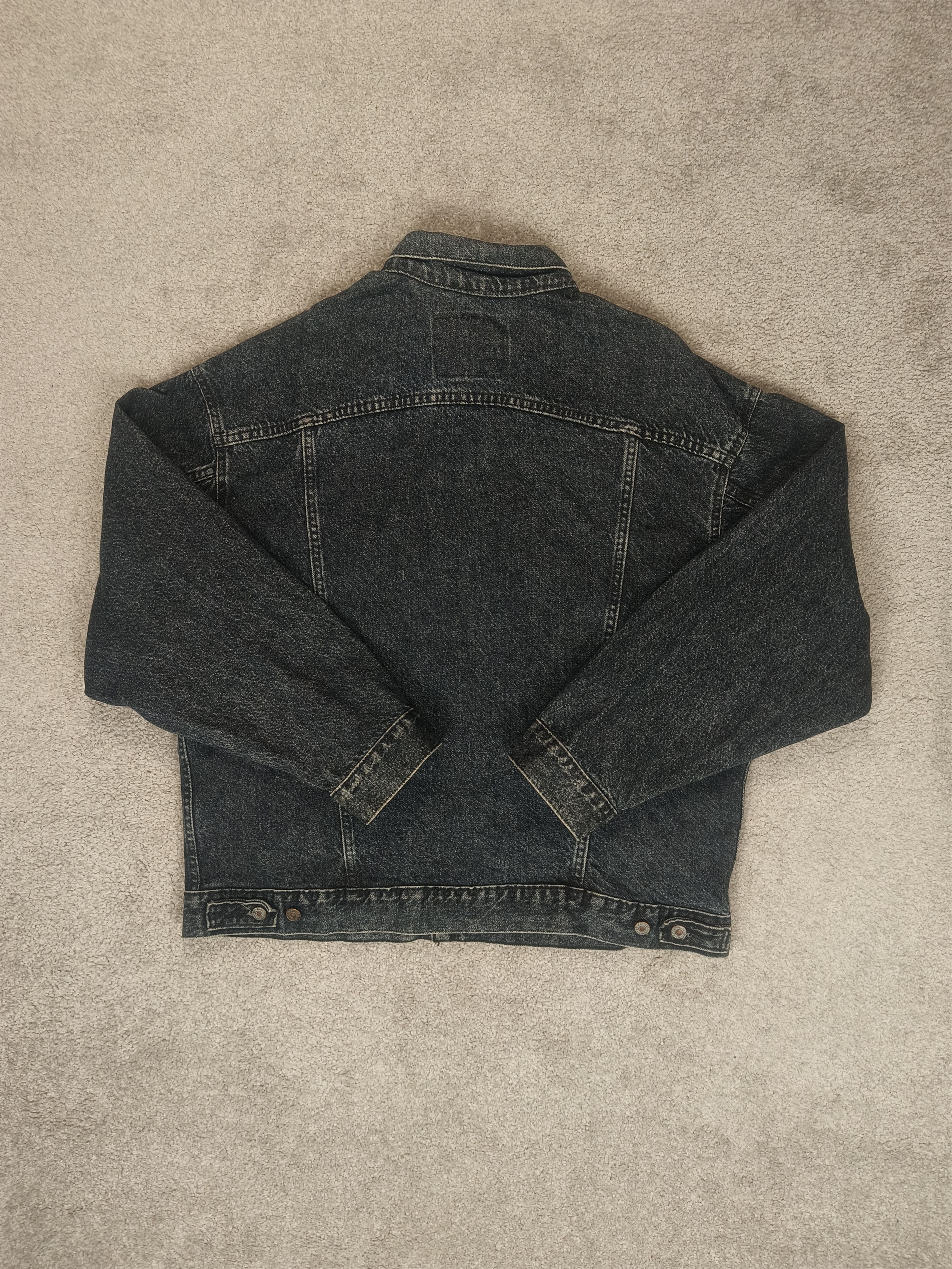 Levi's Levi's Black Denim Faded Distressed Classic Vtg Jean Jacket Size US XL / EU 56 / 4 - 4 Thumbnail