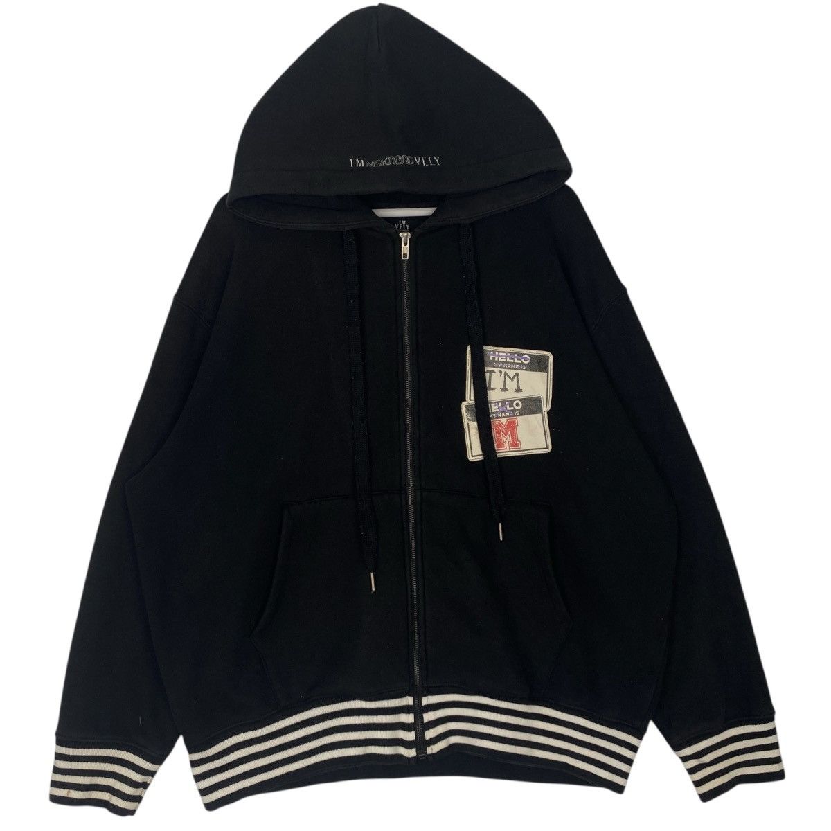 Vintage Vintage MSKN2ND Seoul Hoodie Full Zip Sweater Black Size XL Size US XL / EU 56 / 4 - 1 Thumbnail