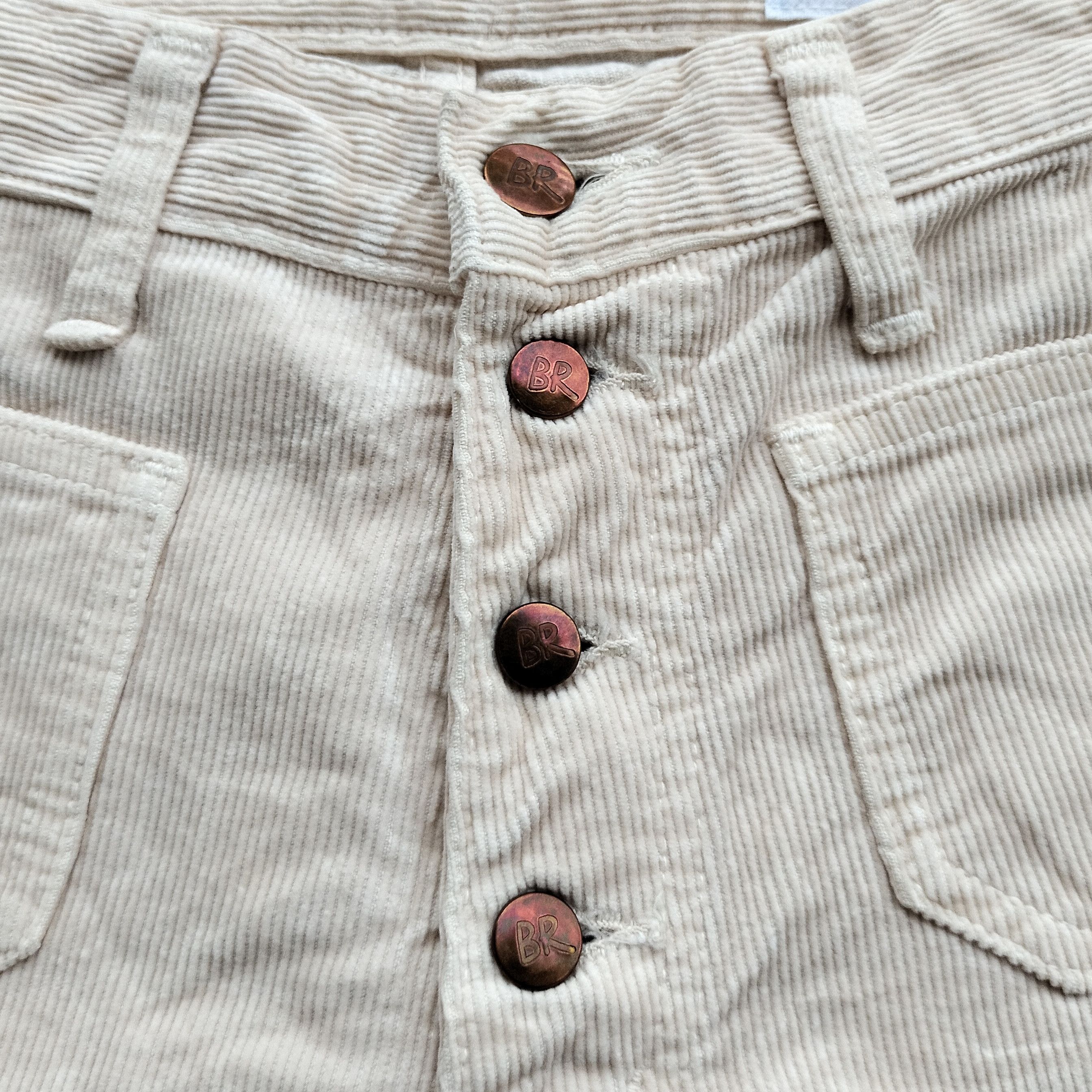 Vintage Vintage BR front pocket flare corduroy pants Size 27" / US 4 / IT 40 - 7 Thumbnail