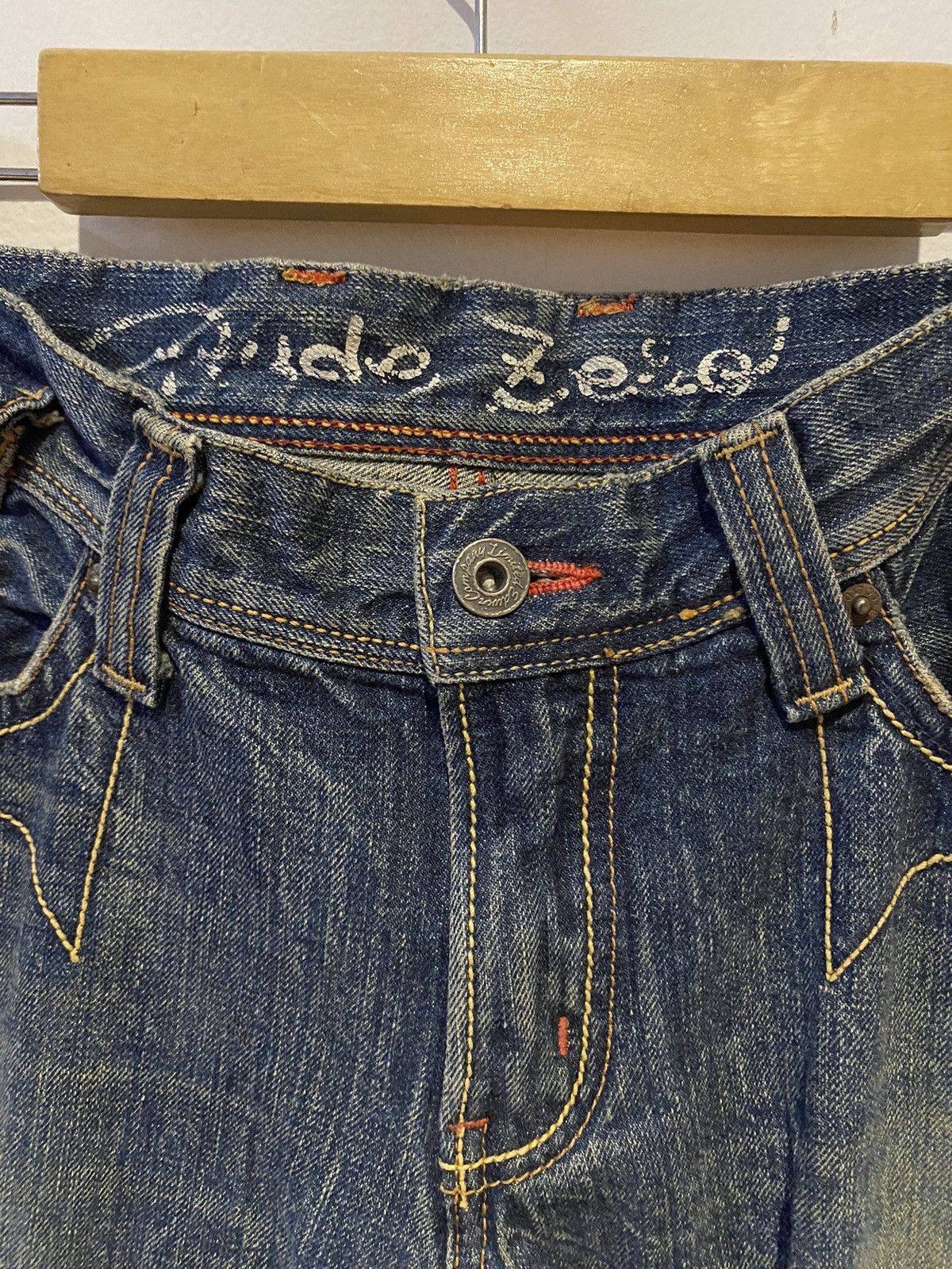 Edwin × If Six Was Nine × Kapital Edwin Rude Zero Distressed Wash Flared Denim Pants Size US 32 / EU 48 - 5 Thumbnail