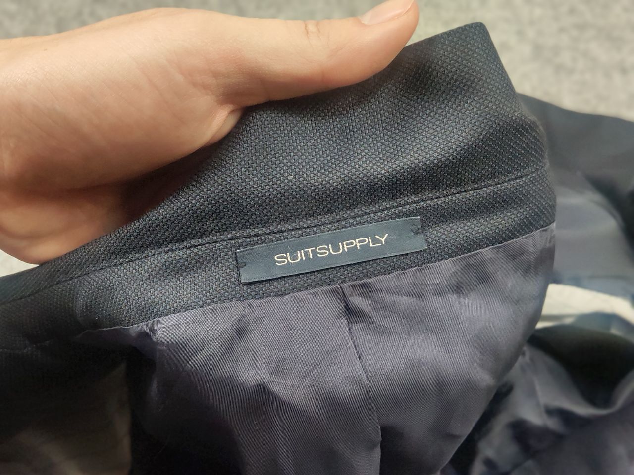 Suitsupply Suitsupply la spalla Super 110s fit Wool Navy Blazer Jacket Size US L / EU 52-54 / 3 - 15 Thumbnail