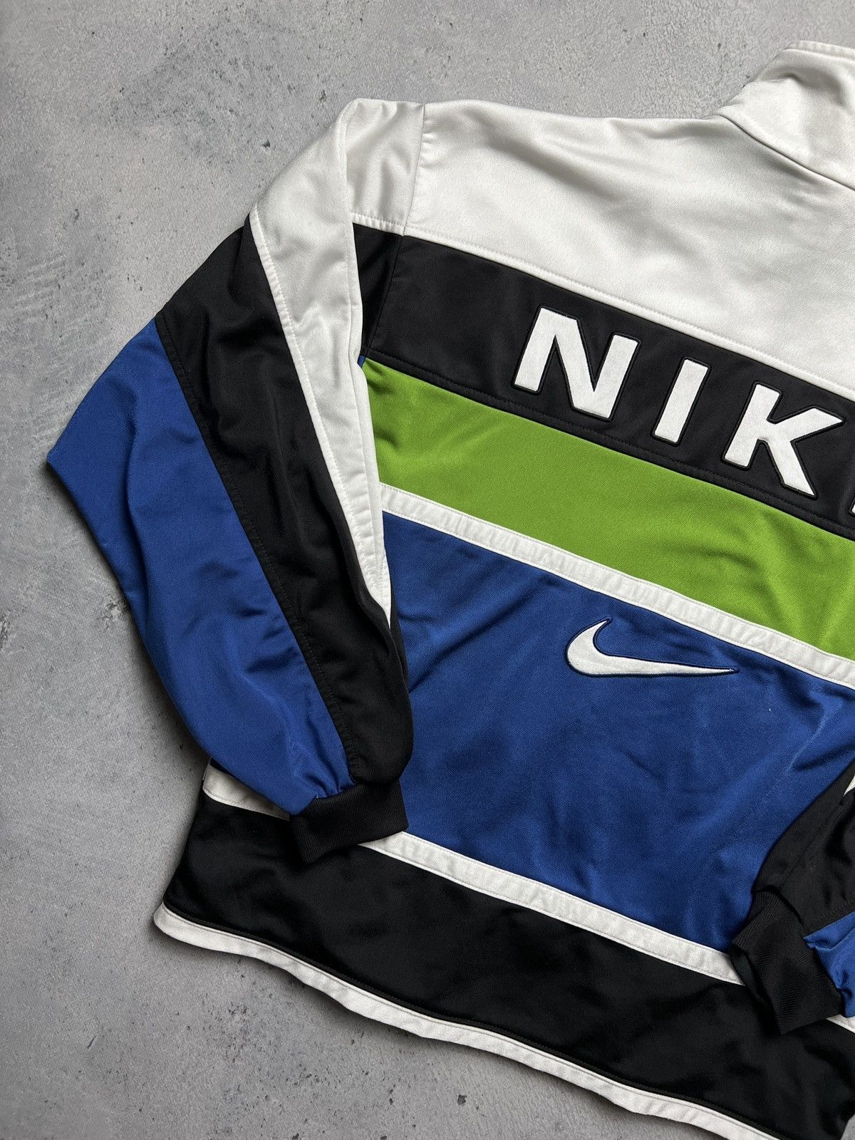 Nike 🇺🇸 Nike Vintage Zipper Jacket central swoosh logo y2k 90s Size US L / EU 52-54 / 3 - 5 Thumbnail