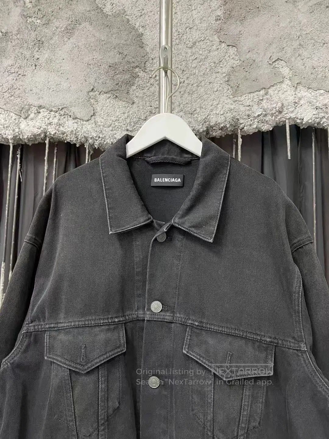 Balenciaga Balenciaga Logo Denim Jacket. Size US S / EU 44-46 / 1 - 3 Thumbnail