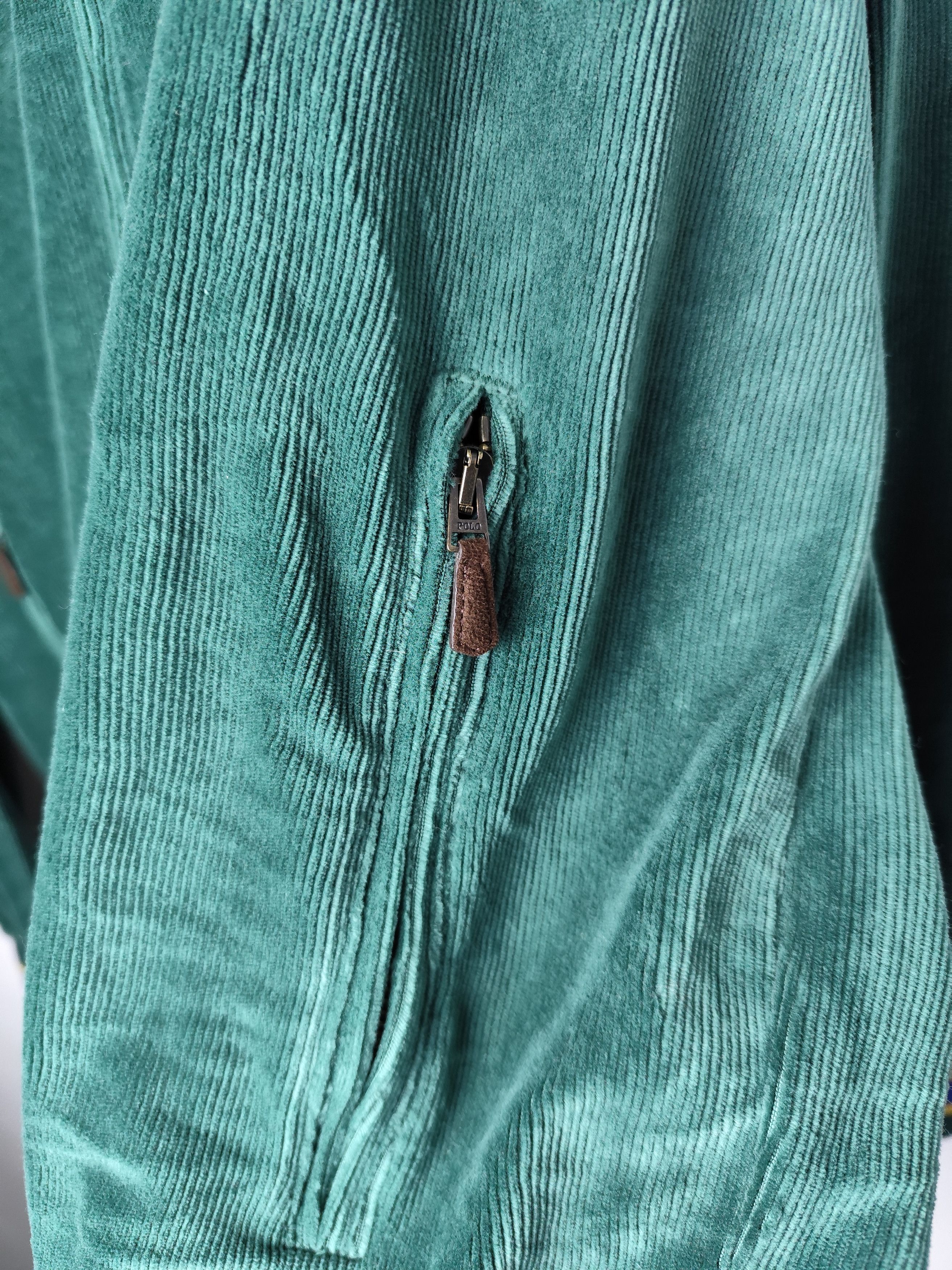 Polo Ralph Lauren Vintage Polo Ralph Lauren Velour Corduroy Track Jacket Size US L / EU 52-54 / 3 - 3 Thumbnail