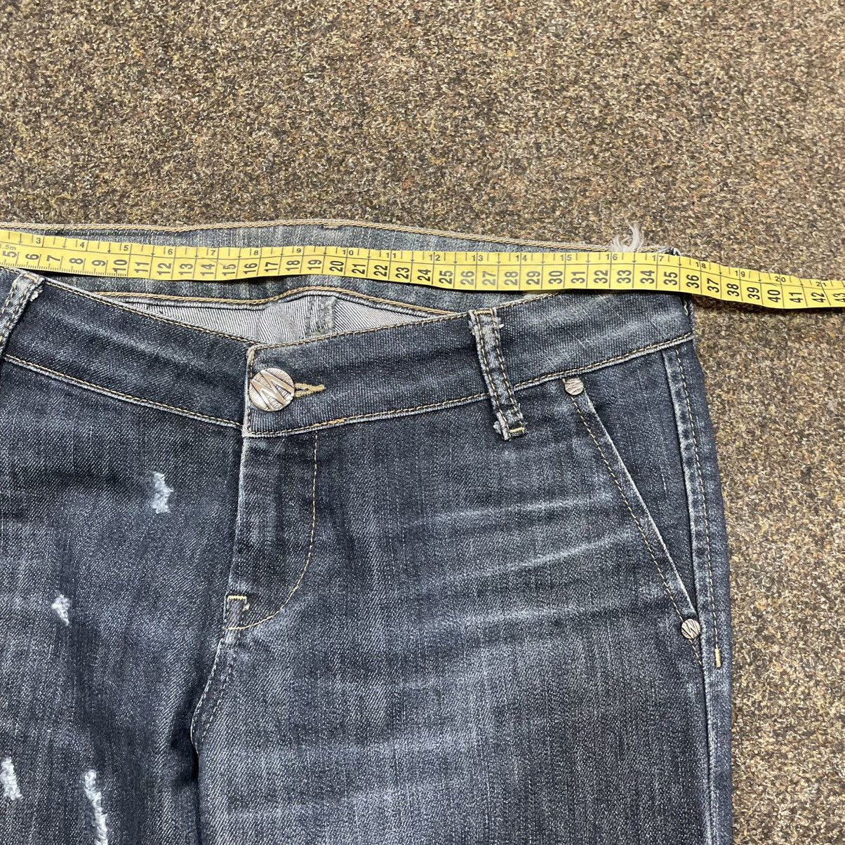 Vintage Y2K Vintage Baggy Wide Leg Distressed Denim Jeans Washed Size 32" / US 10 / IT 46 - 6 Thumbnail