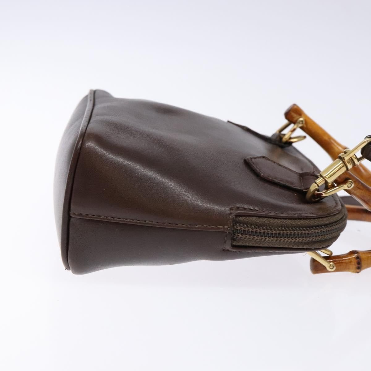 Gucci GUCCI Bamboo Shoulder Bag Leather Brown Gold 007 2032 007 Size ONE SIZE - 4 Thumbnail