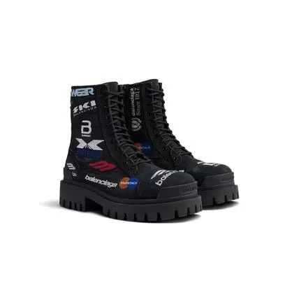 Balenciaga o1bcso1str0426 Combat Strike Boots in Multicolor Size US 12 / EU 45 - 2 Thumbnail