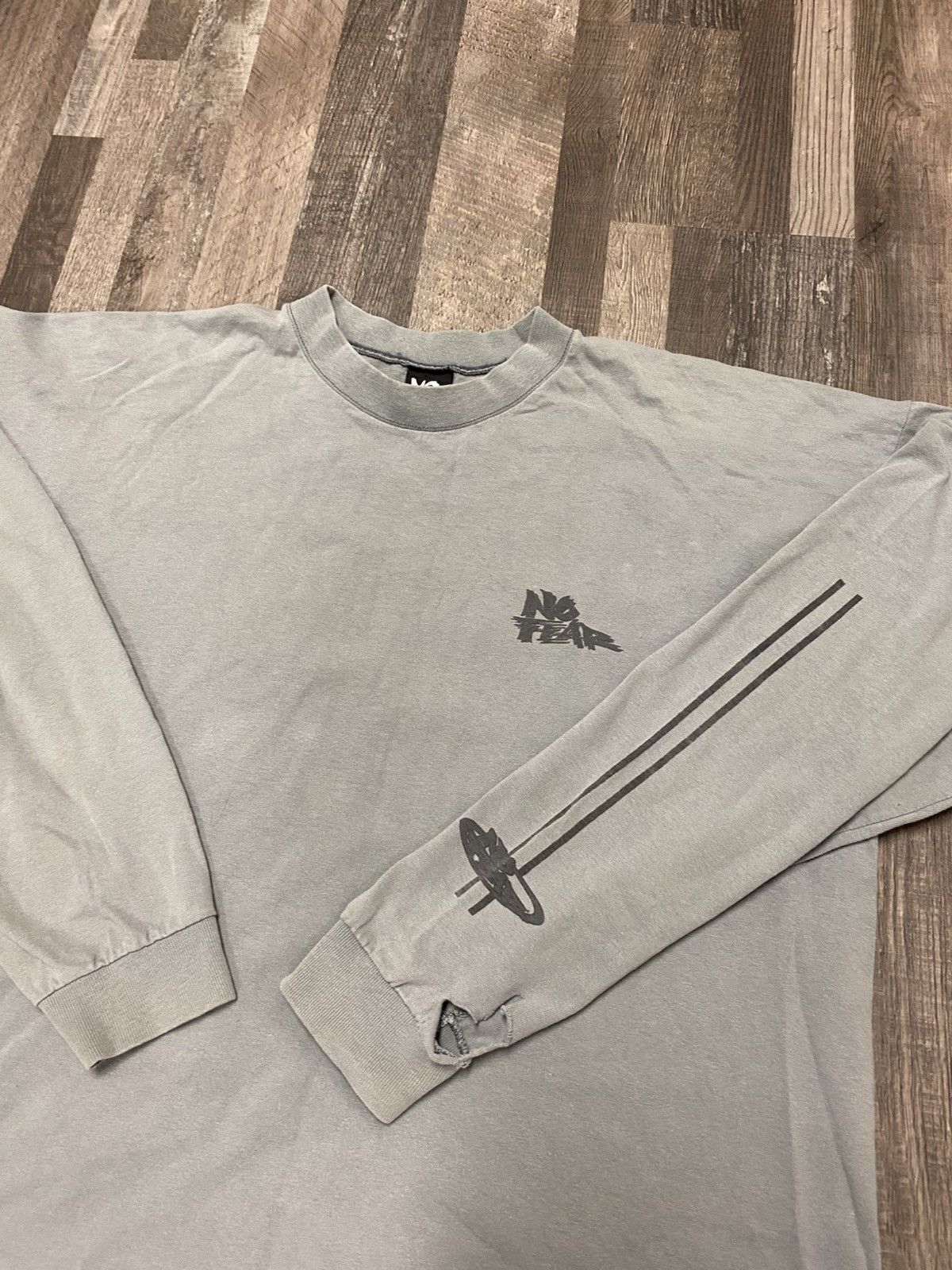 No Fear Vintage 90’s No Fear Long Sleeve Tee T Shirt Y2K Distressed Size US XL / EU 56 / 4 - 3 Thumbnail