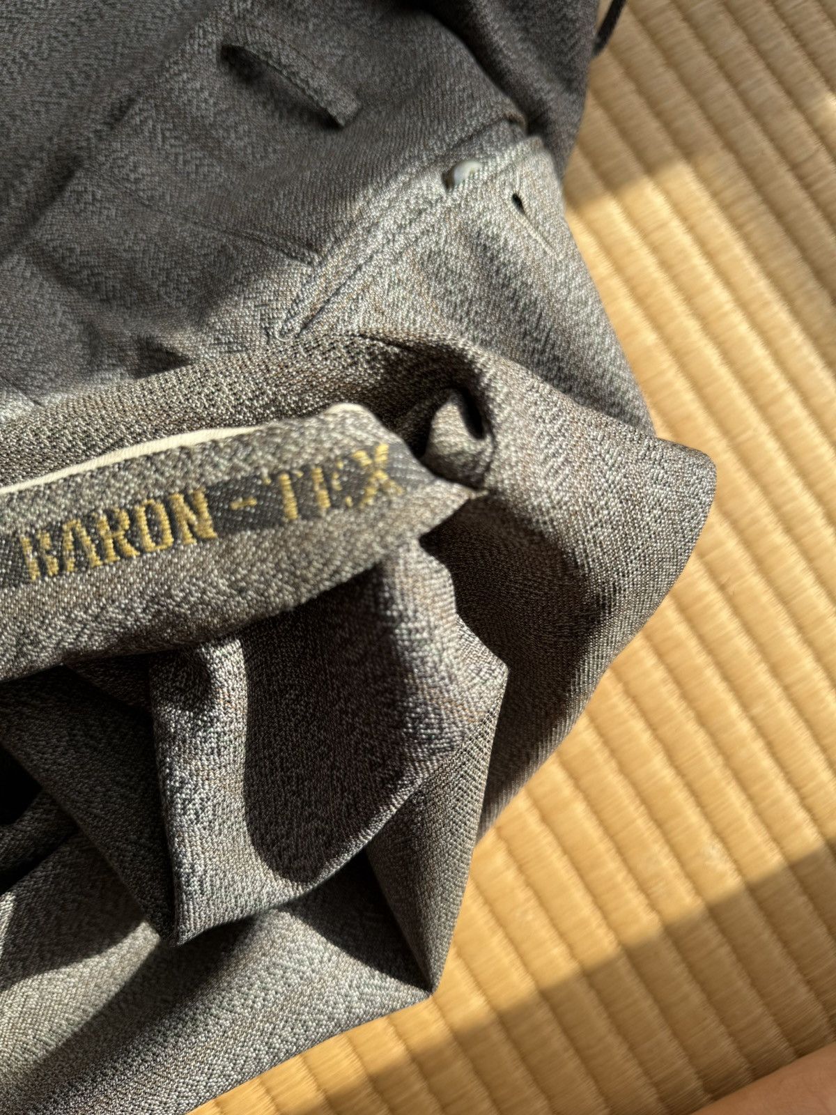 Other Autumn&Winter Vintage Japanese Blue Gray 3 Piece Wool Suit Size 36R - 13 Thumbnail