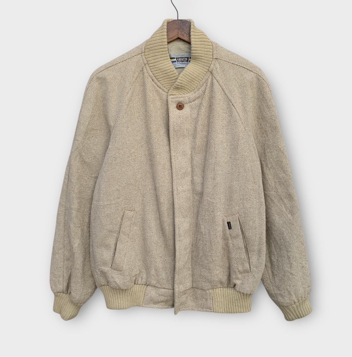 Levi's Vintage 1980s Levis Classics Wool Bomber Jacket Size US M / EU 48-50 / 2 - 1 Thumbnail