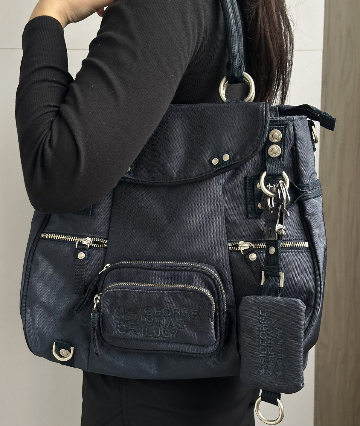George Gina & Lucy Rare George Gina & Lucy Kathy Tote Bag Multi Pocket Handbag Size ONE SIZE - 4 Thumbnail