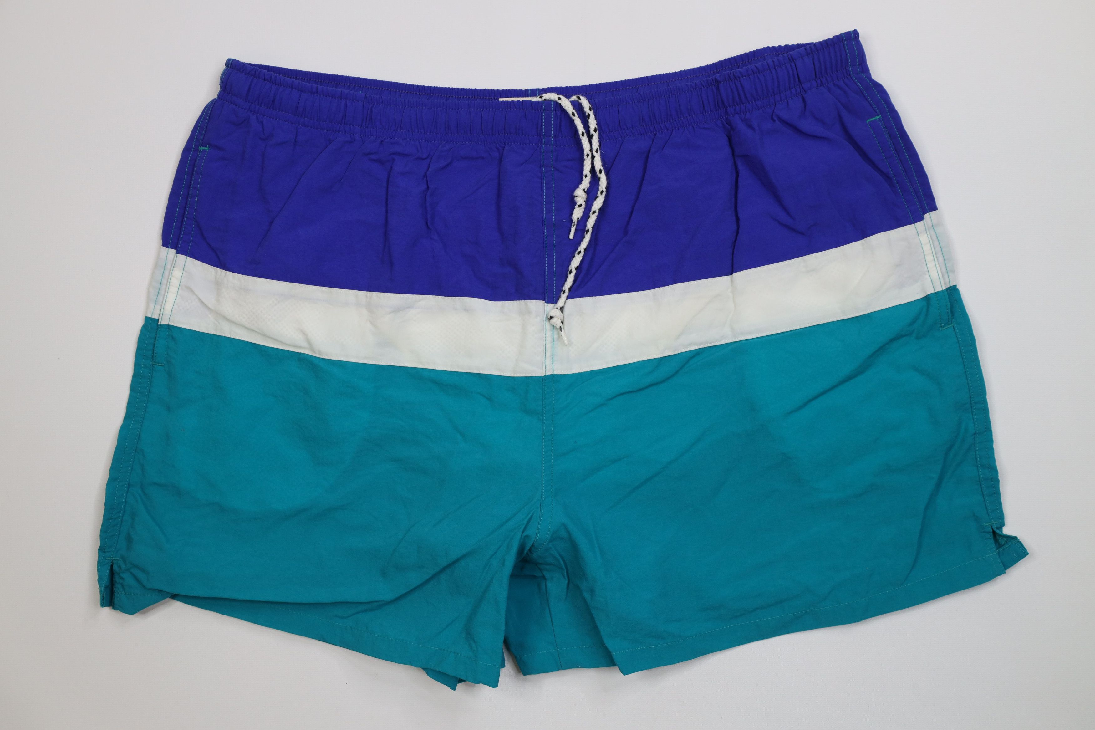 Vintage Vintage 90s Streetwear Lined Above Knee Shorts Swim Trunks Size US 36 / EU 52 - 1 Thumbnail