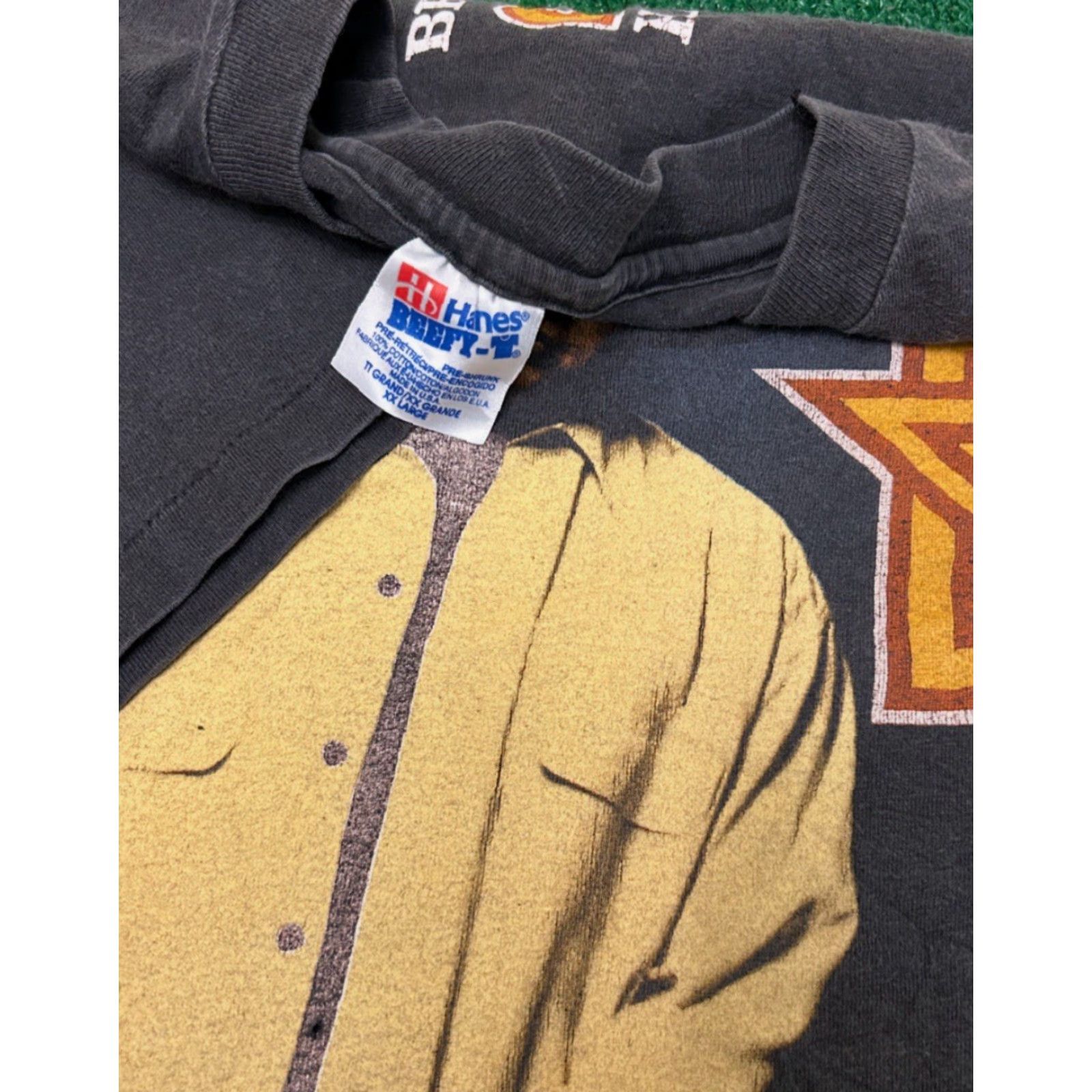 Brooks VINTAGE Garth Brooks 90s Tee Shirt Mens 2XL Black Short Sleeve T-Shirt Band Music VTG Size US XXL / EU 58 / 5 - 3 Thumbnail