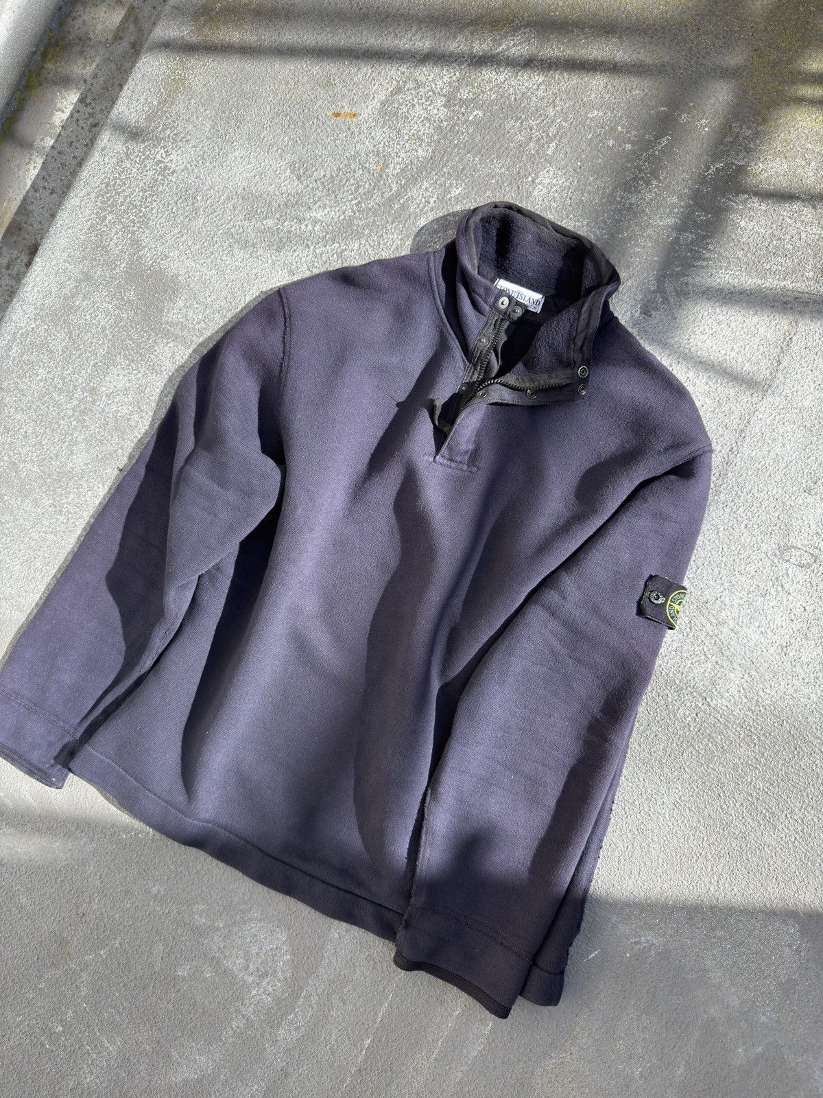 Stone Island Vintage Stone Island Art.37156M57 1/4 Neck Sweater L Size US XL / EU 56 / 4 - 4 Thumbnail