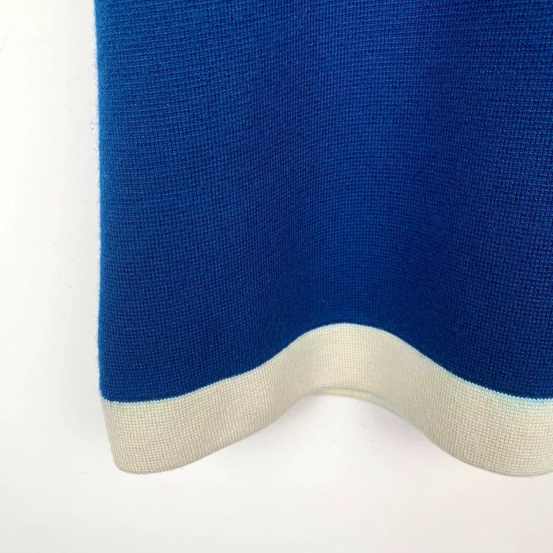 Gucci Gucci Blue double Glogo round-neck wool knitted short-sleev Size XS / US 0-2 / IT 36-38 - 5 Thumbnail