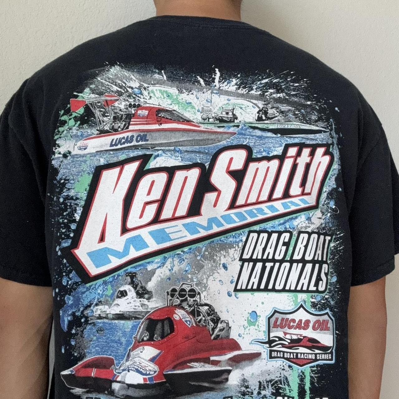 Vintage Vintage Ken Smith 2000s Racing Graphics Black Tee Shirt Size US XL / EU 56 / 4 - 1 Thumbnail