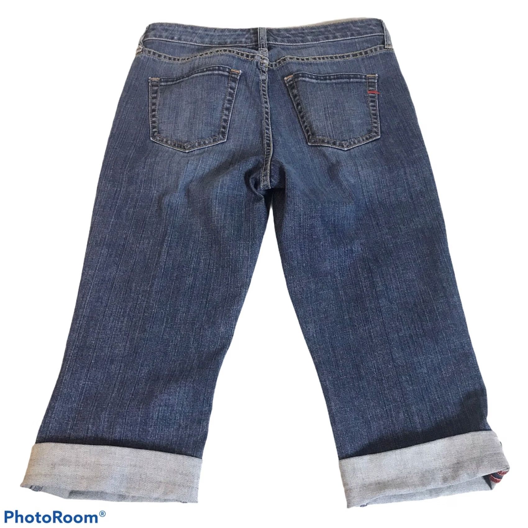 Gap GAP Jeans Womens Sz 4 Mid-Rise Capri Cuffed Cut-Off Classic Stretch Medium Wash Denim Blue Men’s/Women’s? Size 27" / US 4 / IT 40 - 5 Thumbnail