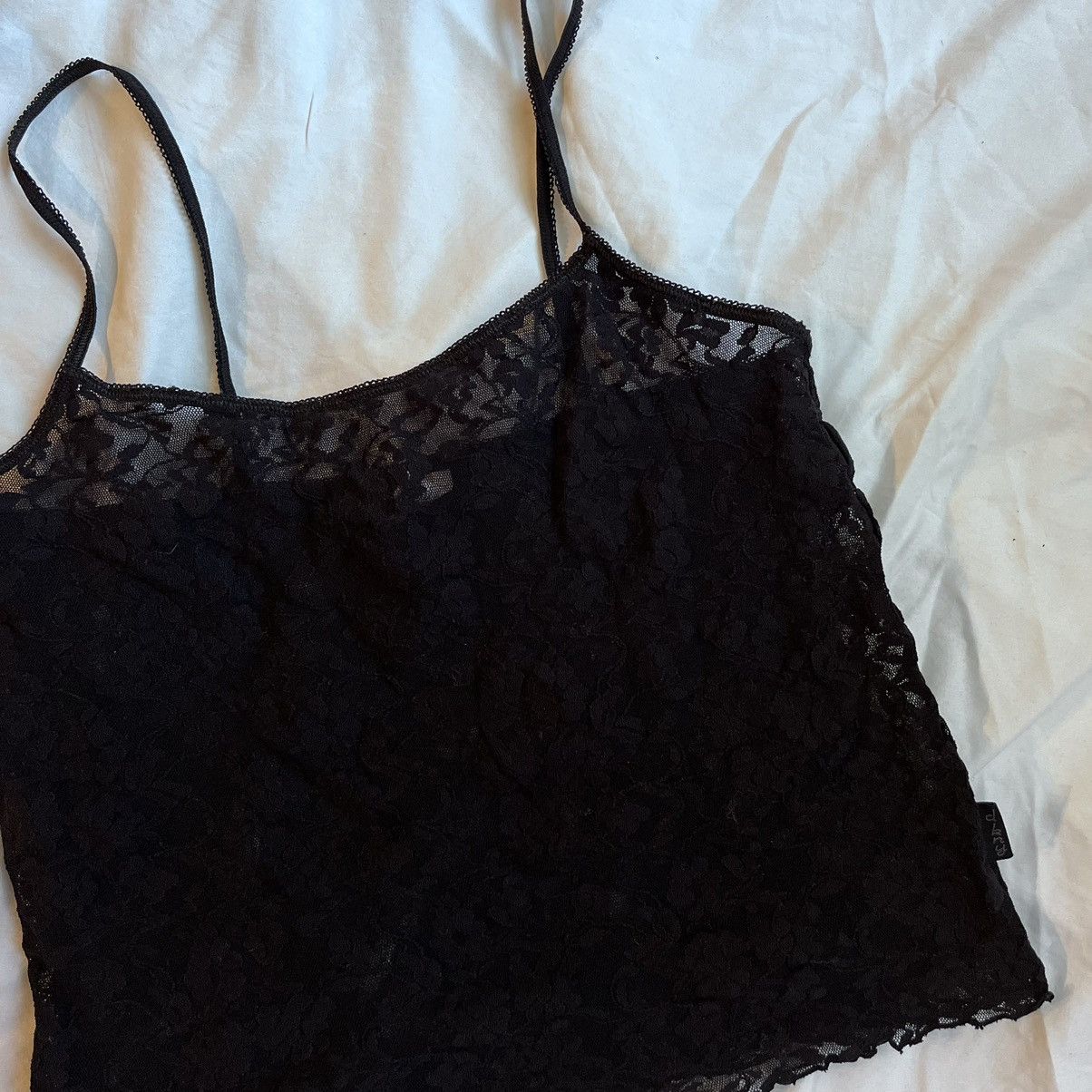 DKNY Black lace tank top Size S / US 4 / IT 40 - 1 Thumbnail