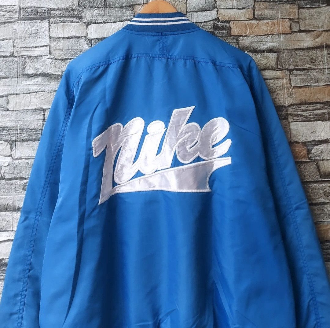 Nike 🔥RARE🔥Vintage 90s NIKE Varsity Jacket Size US L / EU 52-54 / 3 - 4 Thumbnail