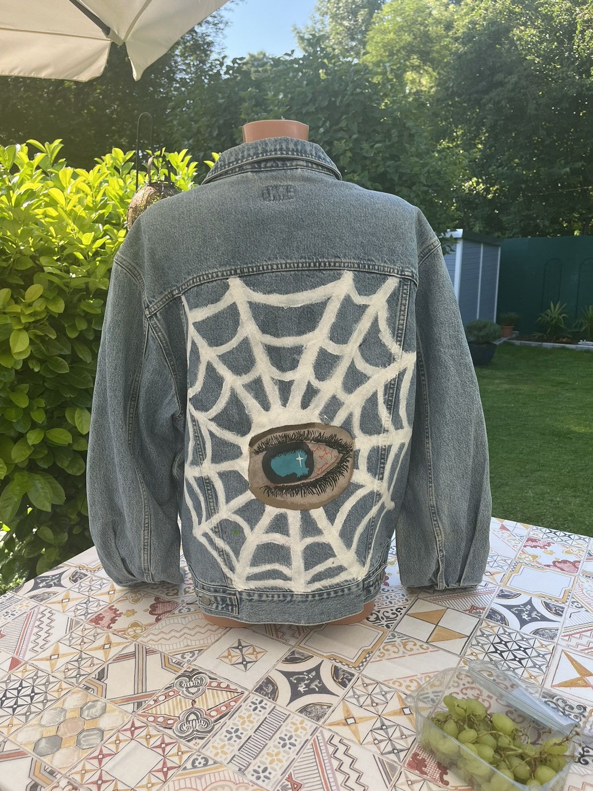 Other Spider Eye Denim Jacket Size 4XL / US 24-26 - 2 Thumbnail