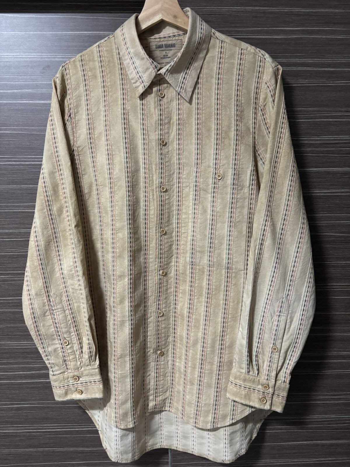 Uma Wang Uma Wang Brown Cotton Shirt Size US M / EU 48-50 / 2 - 1 Thumbnail