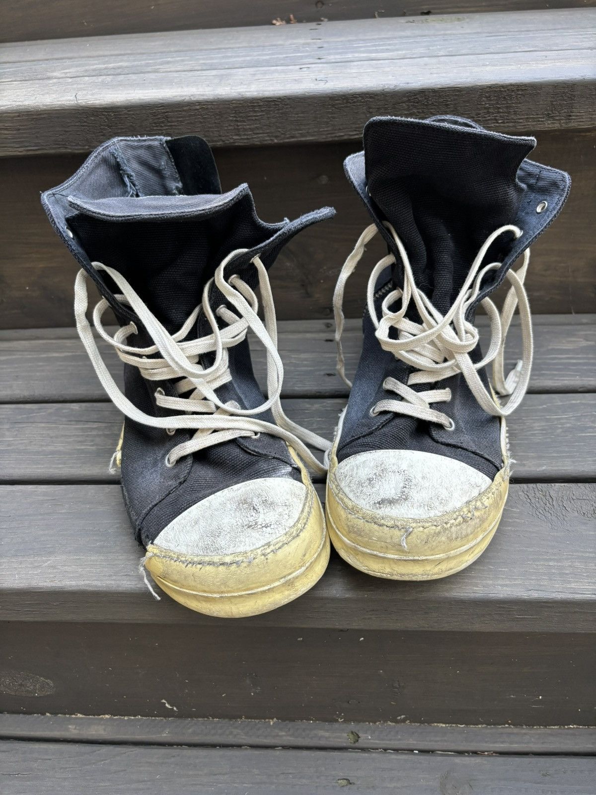 Rick Owens Drkshdw SS17 Hustler Ramones sneakers | Grailed