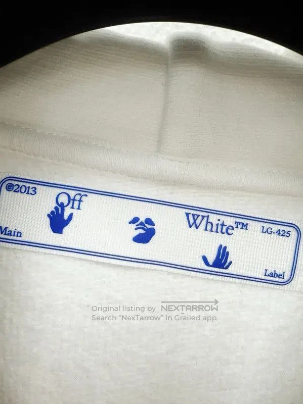Off-White Off-White White Cotton Long Sleeve Hoodie . Size US XS / EU 42 / 0 - 4 Thumbnail