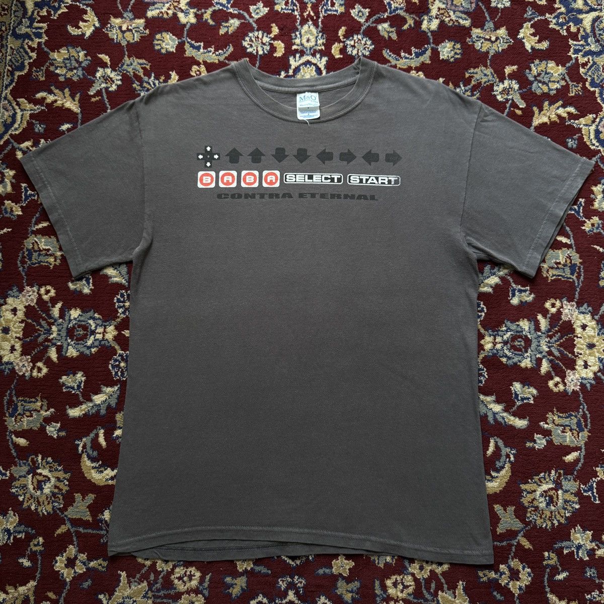 Playstation Vintage 2000s Contra Konami Cheat Code video game promo tee Size US M / EU 48-50 / 2 - 2 Thumbnail