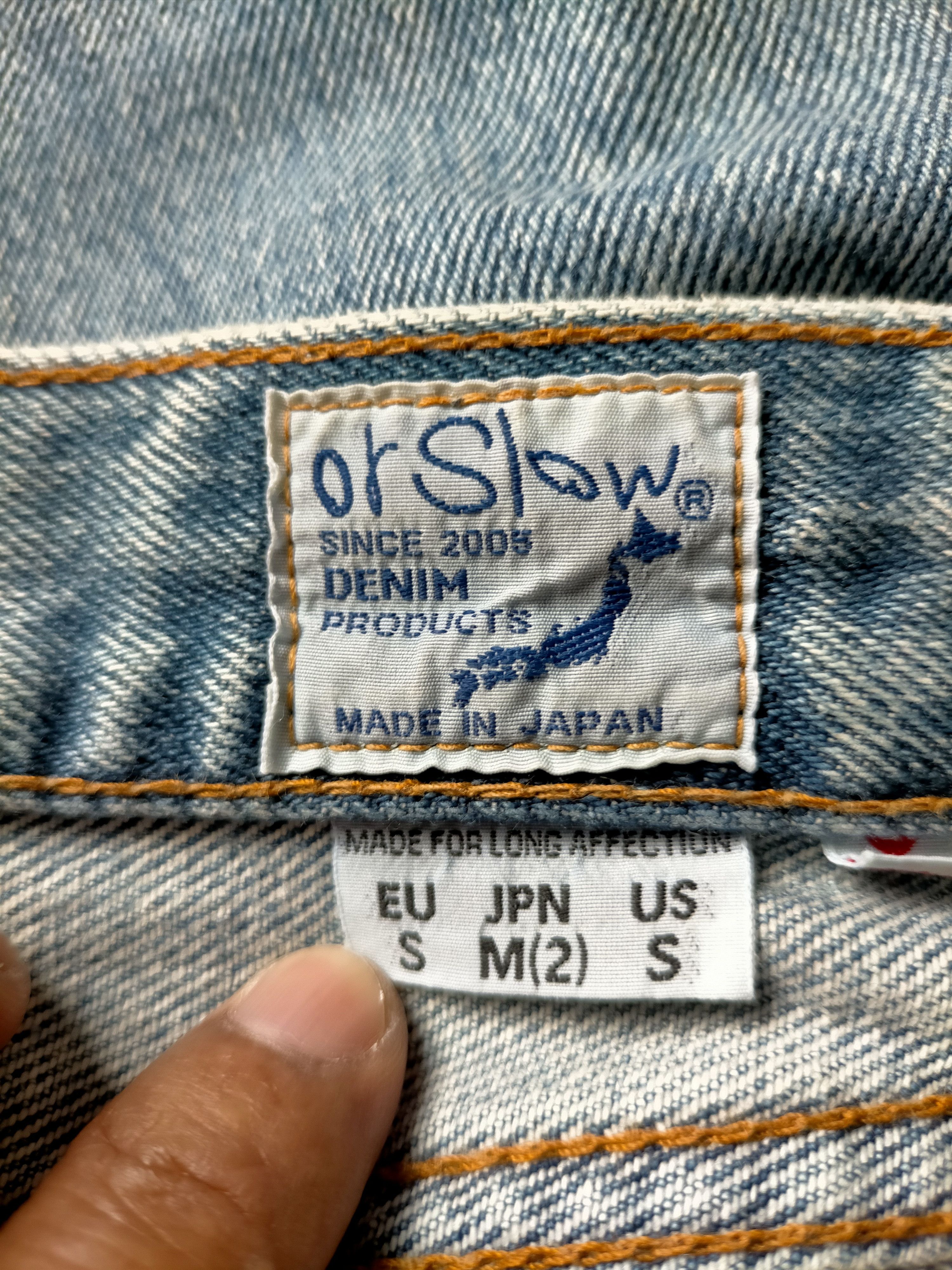 Orslow Orslow Japan Button Fly Blue Jeans Size US 30 / EU 46 - 25 Thumbnail