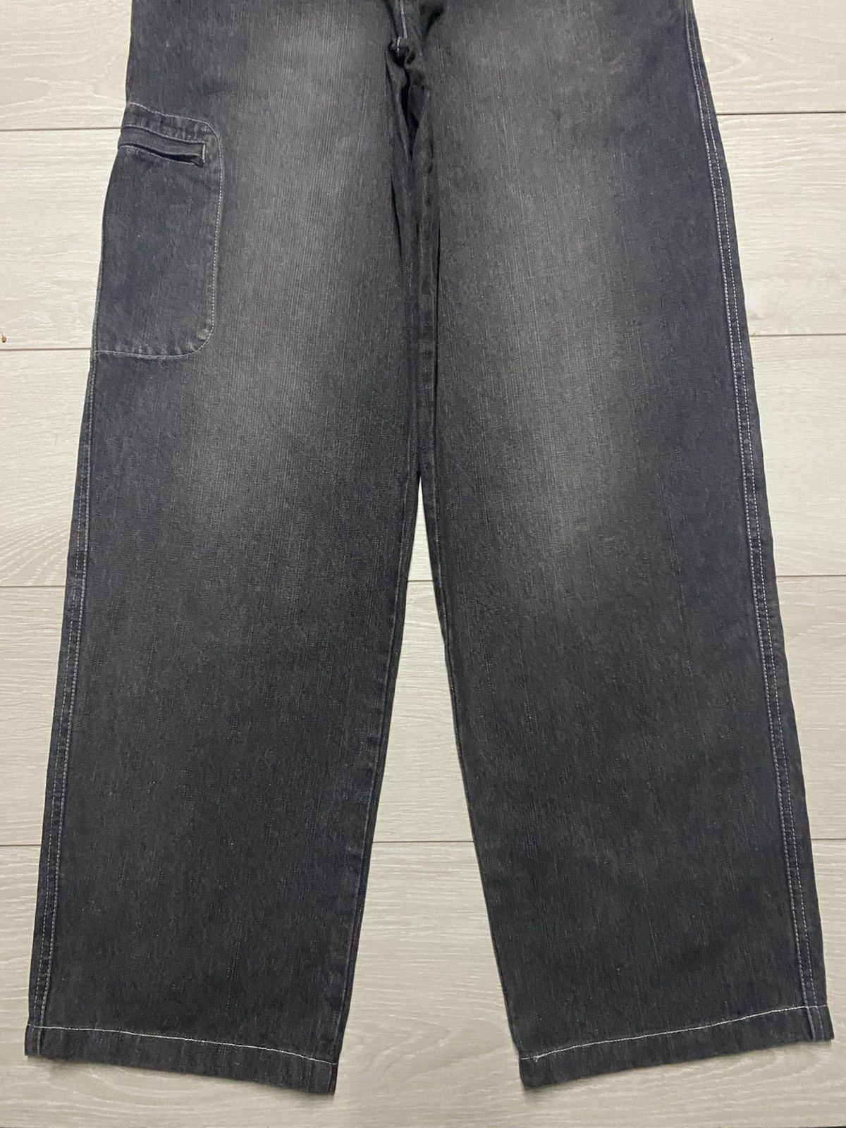 Japanese Brand Vintage Monterey & Carmei Black Faded Cargo Pants Size US 31 - 5 Thumbnail
