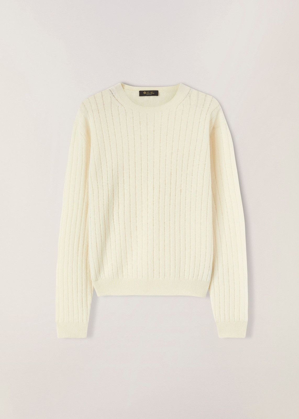 Loro Piana o1srvl11e0825 FAM7894 Gaiole Crewneck Sweater in Cream Size XS / US 0-2 / IT 36-38 - 1 Thumbnail