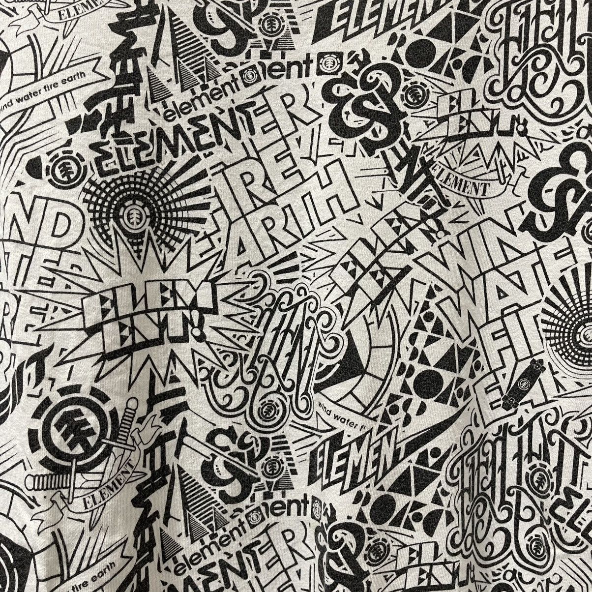 Element Very rare element skateboard all over print logo tee Size US L / EU 52-54 / 3 - 4 Thumbnail